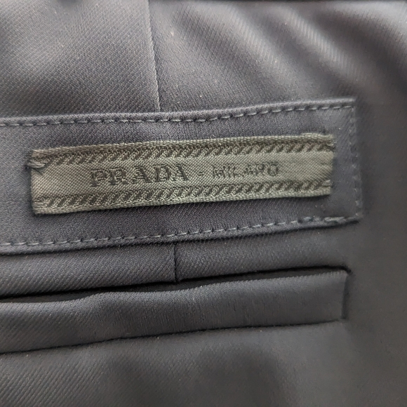 Women's Prada dress trousers, navy, size 38 - Picture 6 of 8